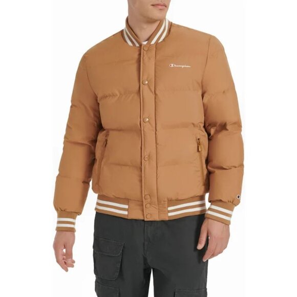 champion jacket mens brown